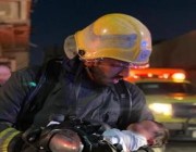 “مدني الدمام” ينقذ امرأة وطفلاً بعد نشوب حريق في منزل