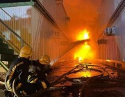 إخماد حريق بسكن عاملين في حي المشاعل بالرياض دون إصابات (صور)