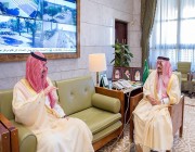 أمير الرياض يستقبل أمين المنطقة