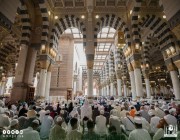 ربع مليون مصلٍ يؤدون صلاة الجمعة في المسجد النبوي