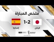 ملخص وأهداف مباراة (اليابان 2-1 إسبانيا)
