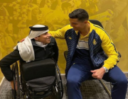 رونالدو يلتقي بالقطري غام المفتاح بعد مواجهة النصر والطائي (فيديو وصور)