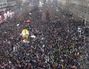 تظاهرات حاشدة في فرنسا اعتراضًا على إصلاحات المعاشات التقاعدية