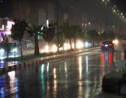 أمطارٌ على محافظة تيماء