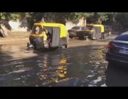 أمطار غزيرة تغرق مدينة الإسكندرية المصرية