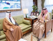 أمير منطقة الرياض يستقبل وزير البيئة والمياه والزراعة
