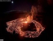 ثوران بركان كيلاويا في جزر هاواي مجدداً.. فيديو