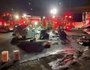 مصرع قائد سيارة “تسلا” نتيجة اصطدامه بمركبة إطفاء في كاليفورنيا