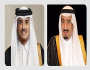 أمير دولة قطر ونائبه يهنئان خادم الحرمين الشريفين بمناسبة ذكرى يوم التأسيس