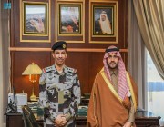 نائب أمير حائل يستقبل قائد قوة الطوارئ الخاصة بالمنطقة