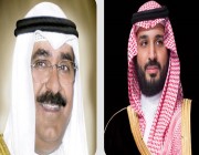 ولي العهد وولي عهد الكويت يستعرضان أوجه التعاون الثنائي