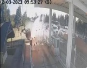 فيديو مُرعب لحادث تصادم سيارة بحاجز خرساني في تشيلي