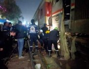 وفاة و17 إصابة نتيجة خروج قطار عن مساره في مصر