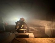 إصابة 3 أشخاص بحريق نشب في منزل بالجوف
