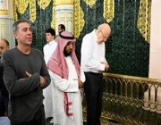 رئيس وزراء جمهورية لبنان يزور المسجد النبوي