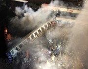 ارتفاع عدد ضحايا تصادم قطارين في اليونان إلى 46 قتيلاً