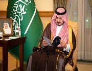 استقبال الأمير بدر بن سلطان لرئيس جامعة أم القرى