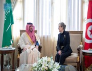 الأمير عبدالعزيز بن سعود بن نايف يلتقي رئيسة الحكومة التونسية