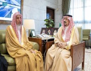 الأمير فيصل بن بندر يستقبل مفتي عام المملكة