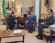 الدكتور الربيعة يلتقي وزير الدولة لشؤون الشرق الأوسط وشمال أفريقيا وجنوب آسيا والأمم المتحدة بوزارة الخارجية والتنمية البريطانية