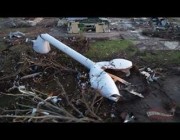 مشاهد صادمة لمدينة رولنغ فورك الأمريكية بعد تعرضها لإعصار