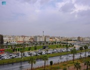 منطقة عسير تشهد أمطارًا متواصلة من الصباح الباكر