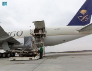 وصول الطائرة الإغاثية السعودية الثالثة تحمل 30 طنا من مساعدات المملكة للشعب الأوكراني