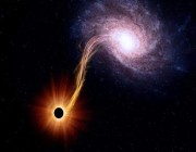 اكتشاف ثقب أسود أكبر من الشمس 20 مليون مرة يتدفق عبر الفضاء