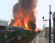 حريق ضخم بمنشأة كيمائية بألمانيا وتسرب مواد سامة في الهواء