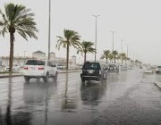 هطول أمطار غزيرة على الرياض
