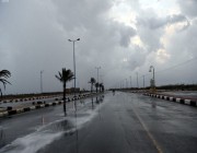 أمطار متوسطة إلى غزيرة على محافظة طريف