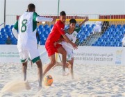 أخضر الشاطئية يخسر أمام فلسطين في كأس العرب