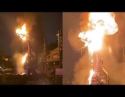 حريق ضخم يلتهم إحدى الألعاب العملاقة بمدينة “ديزني لاند” الأمريكية