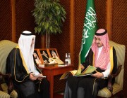 نائب أمير مكة المكرمة يستقبل رئيس جامعة الطائف