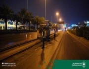 بدء أعمال سفلتة المسار الأيمن لـ “دائري الرياض” الشرقي