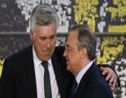 توتر العلاقة بين أنشيلوتي ورئيس ريال مدريد بيريز