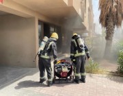 إنقاذ 4 أشخاص إثر حريق نشب بمبنى سكني في الخبر