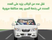 «المرور» يوضح غرامة زيادة عدد الركاب عن الحمولة المقررة للمركبة