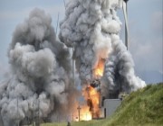 انفجار صاروخ فضائي باليابان