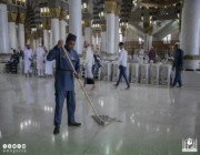 بكوادر مدربة.. تطهير المسجد النبوي بأكثر من 600 معدة يوميًا