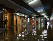 أكبر مطارات ألمانيا تغمره المياه بعد فيضانات هائلة