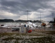 إصابة 12 شخصا جراء هبوب عاصفة عاتية في جنوب ألمانيا