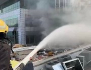 “الدفاع المدني” يعلن إخماد حريق مبنى تحت الإنشاء بحي الياسمين في الرياض