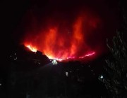 اندلاع حريق في غابات منطقة عش الباز ببوليمات بالجزائر