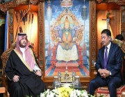 رئيس منغوليا يستقبل الأمير تركي بن محمد