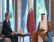 أمير قطر يؤكد خلال لقاء بلينكن ضرورة عدم اتساع رقعة العنف إقليمياً