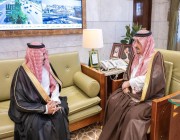 الأمير فيصل بن بندر يستقبل مرشح وزارة الموارد البشرية لإدارة فرع الوزارة بالمنطقة