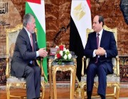 الرئيس المصري والعاهل الأردني يؤكدان ضرورة وقف الحرب على غزة ويرفضان التهجير