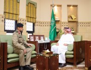 وكيل إمارة الرياض يستقبل قائد قوة أمن المنشآت بالمنطقة