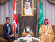 ولي العهد يستقبل رئيس الوزراء البريطاني في الرياض